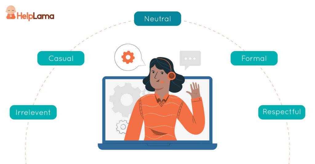 Tone of voice in customer service