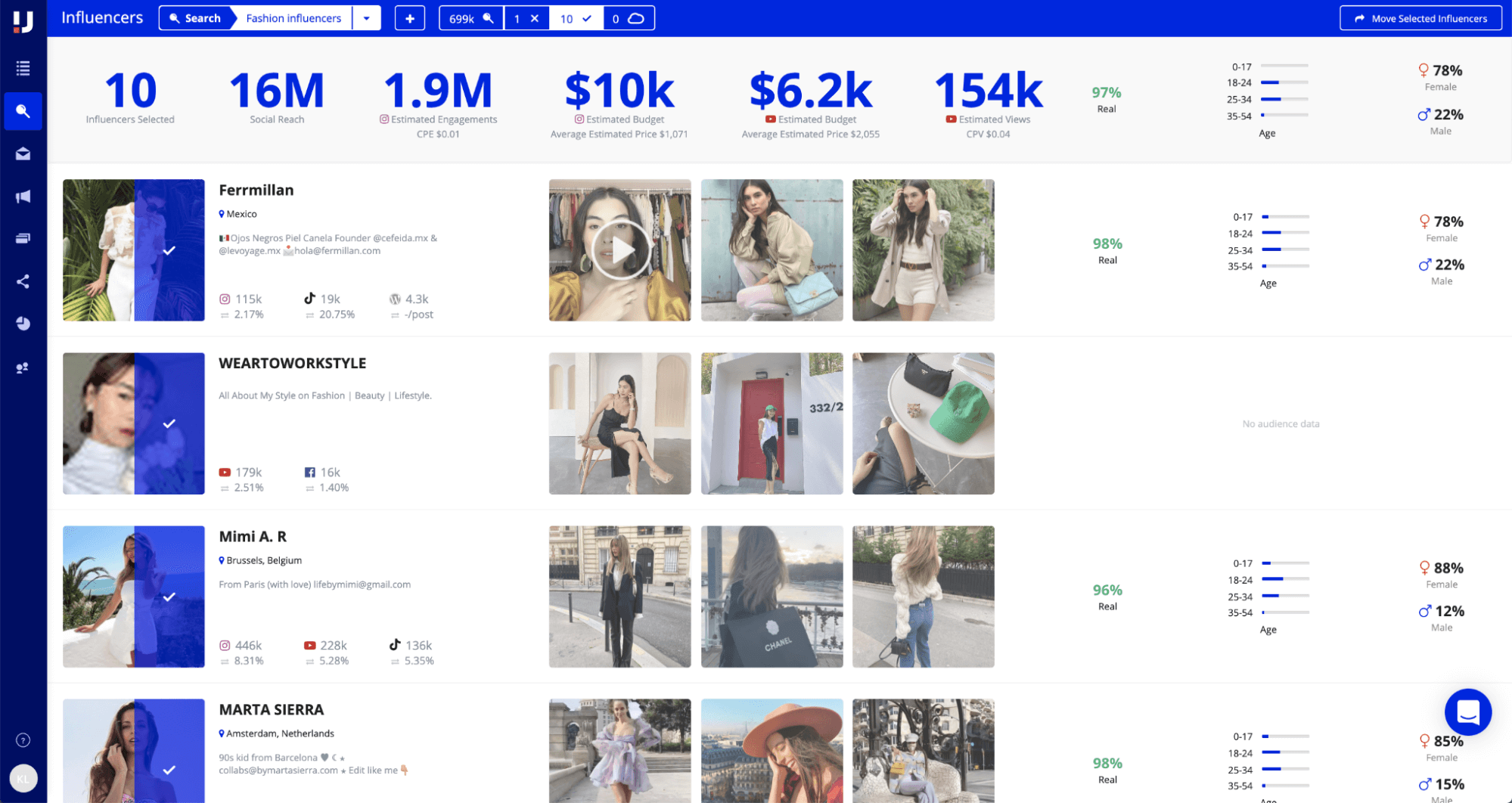 Upfluence software