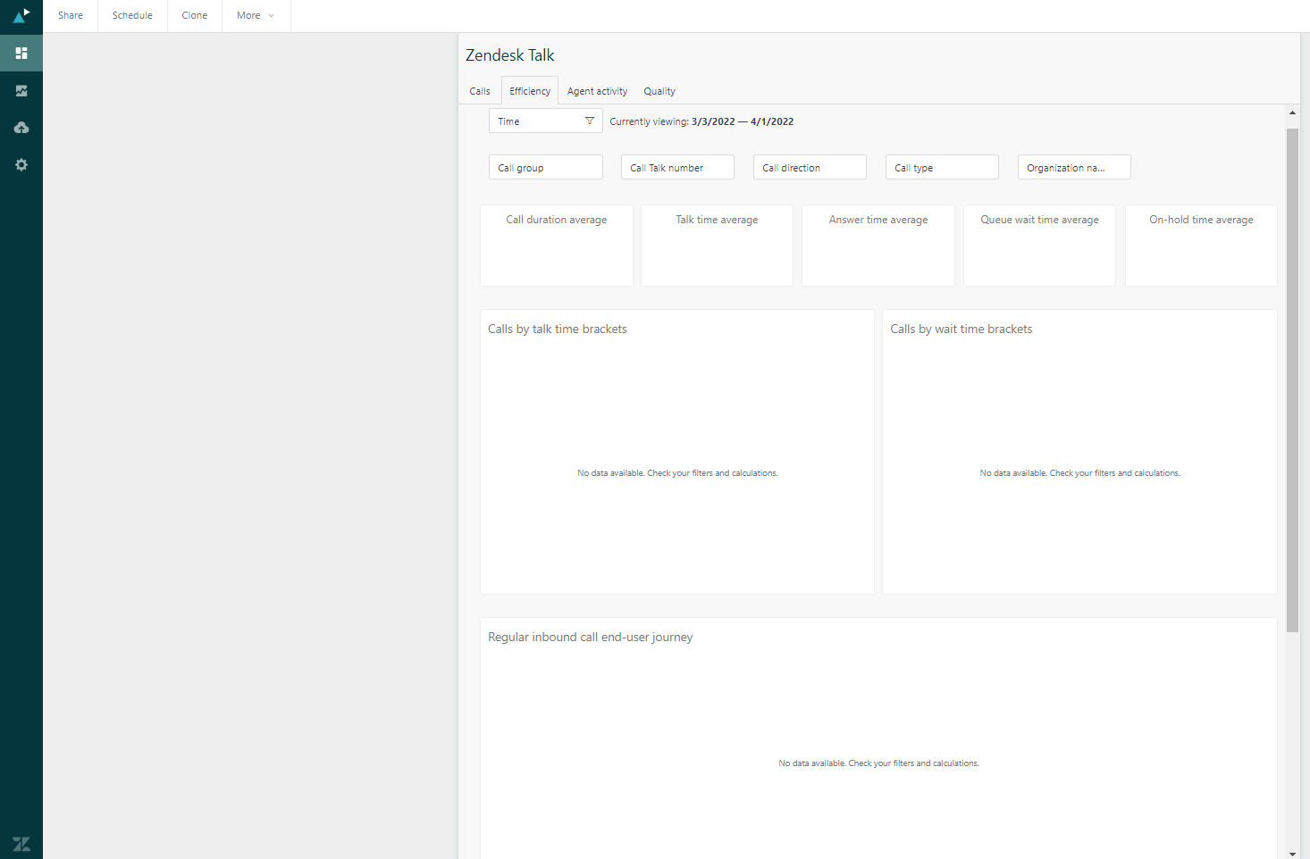 Zendesk voice efficiency report