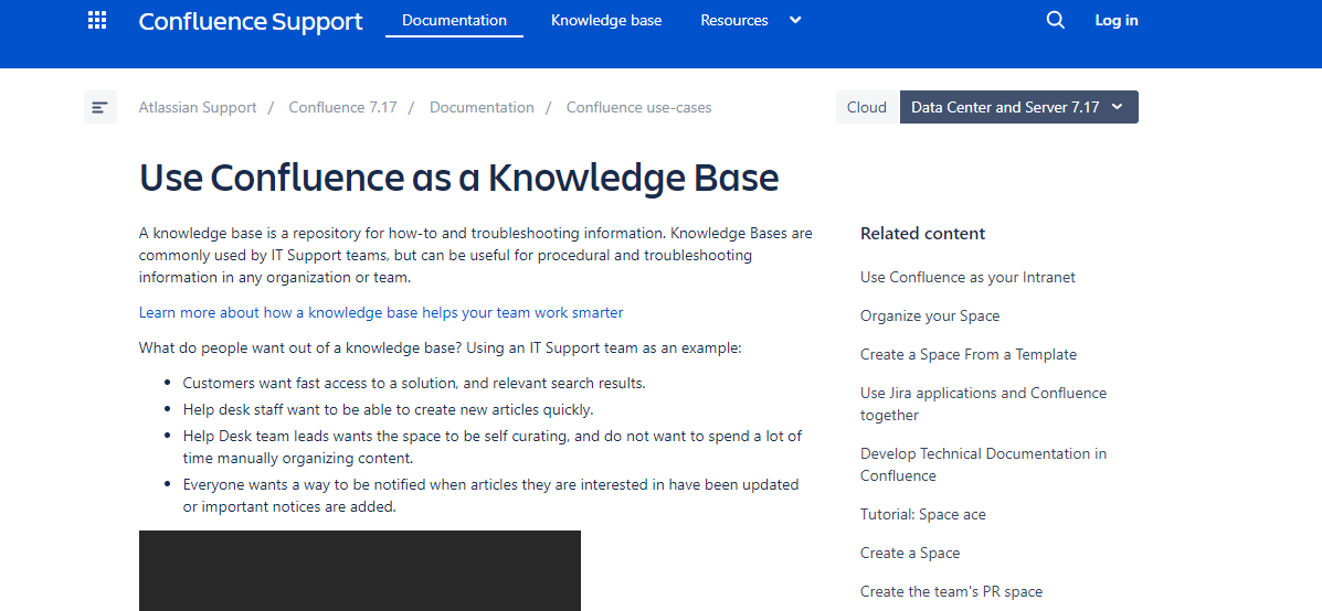 atlassian confluence knowledge base