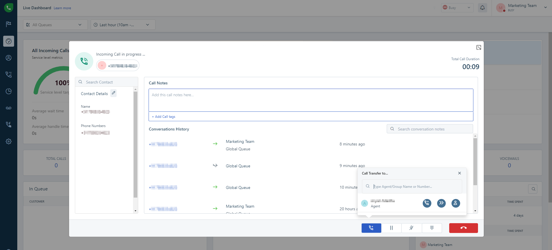freshdesk-Call-Transferring