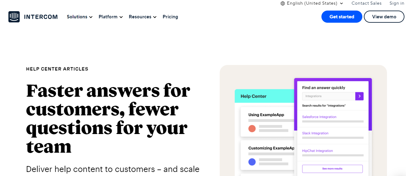 intercom knowledge base