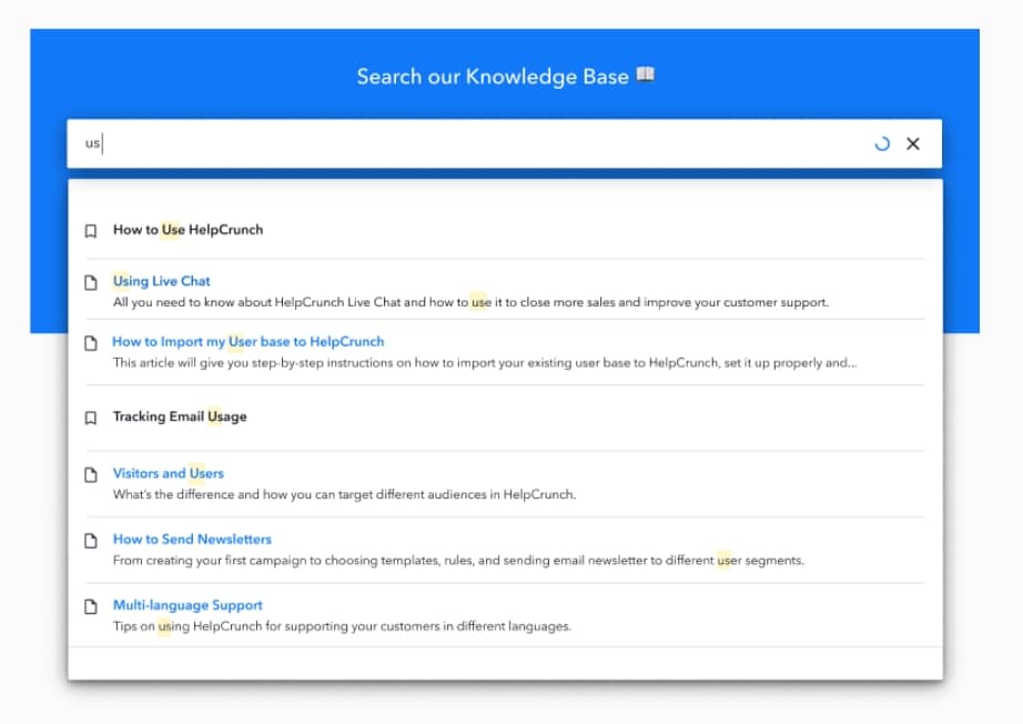 HelpCrunch - Helpjuice alternative