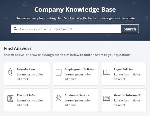 ProProfs Knowledge Base 