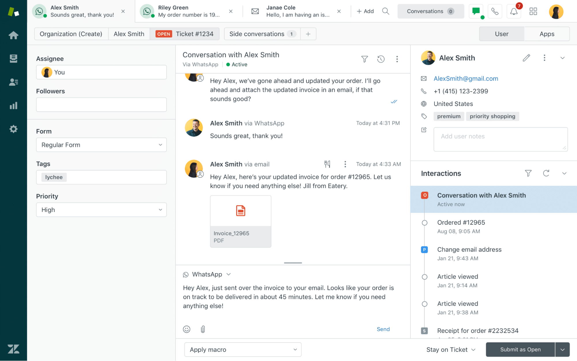 Zendesk software
