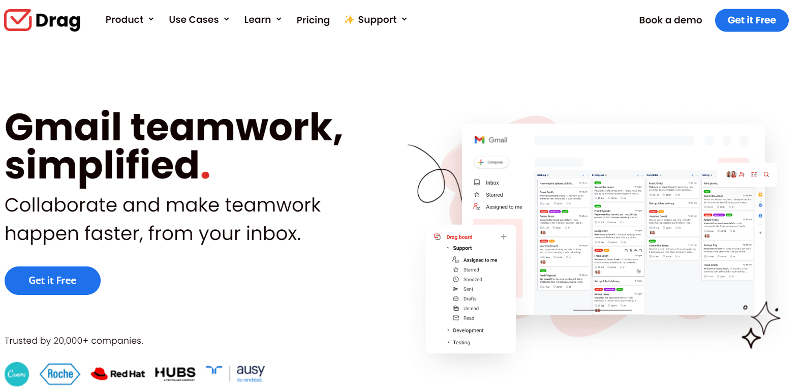 Drag help desk