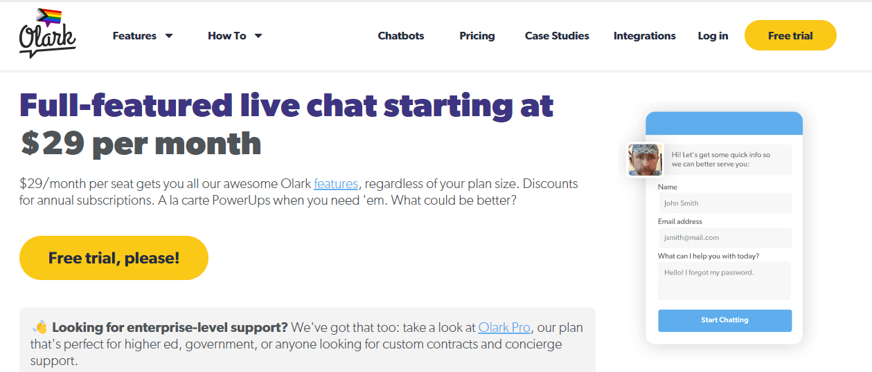 Olark VS Intercom