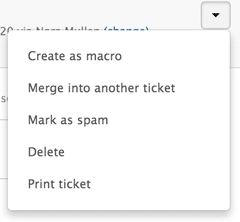 Zendesk merge tickets
