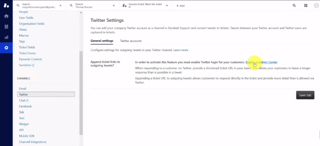 Zendesk automated ticket creation social media