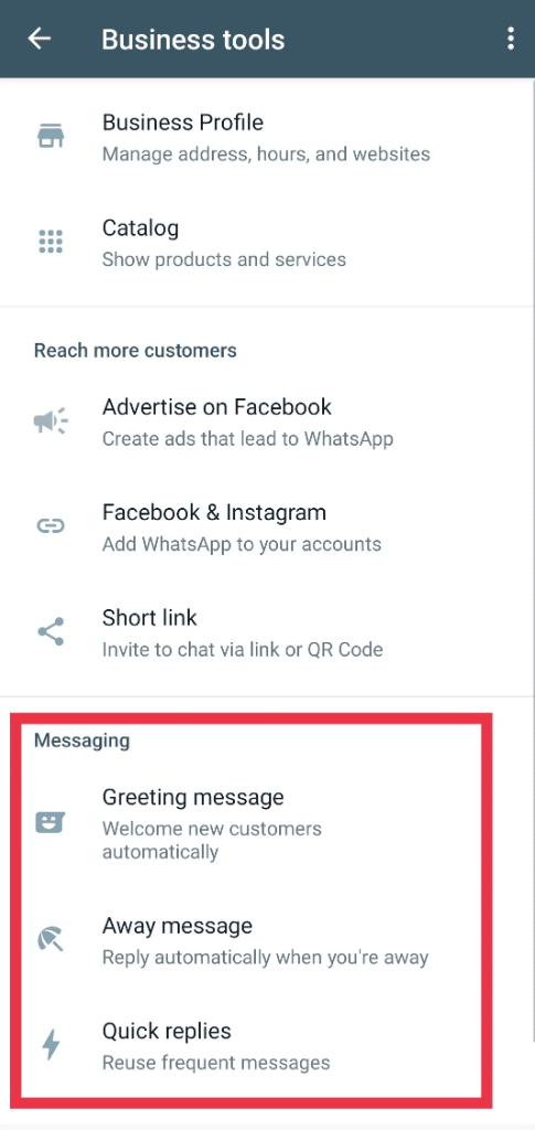 Whatsapp auto welcome message