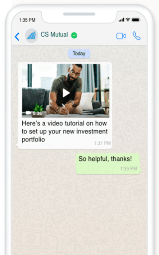 Whatsapp media message template