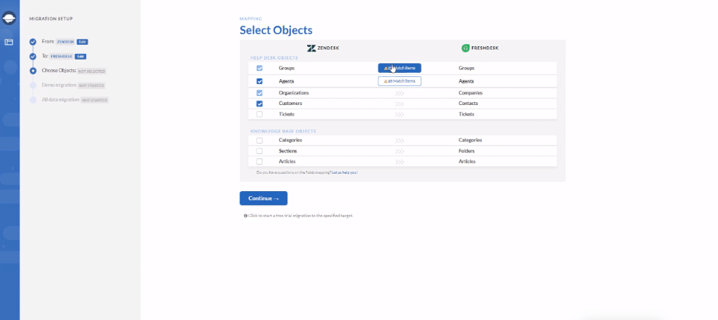 Migration Freshdesk to Zendesk