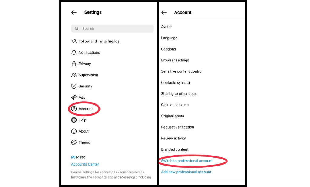Instagram auto message setup