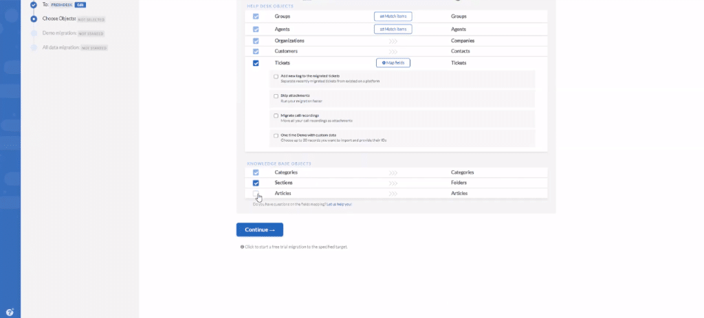 Migration Freshdesk to Zendesk