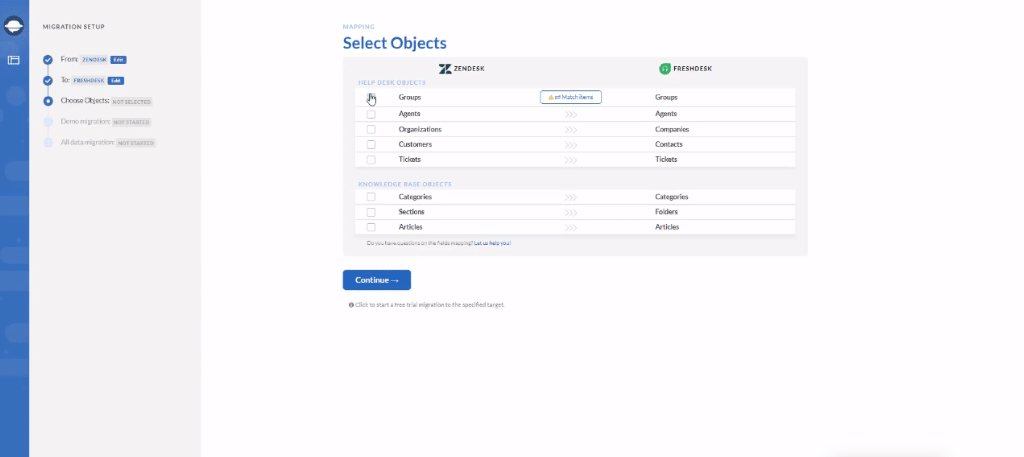 Migration Freshdesk to Zendesk
