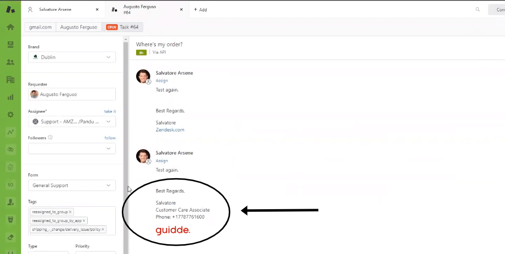 Zendesk signature
