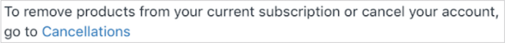 Zendesk cancel product or account