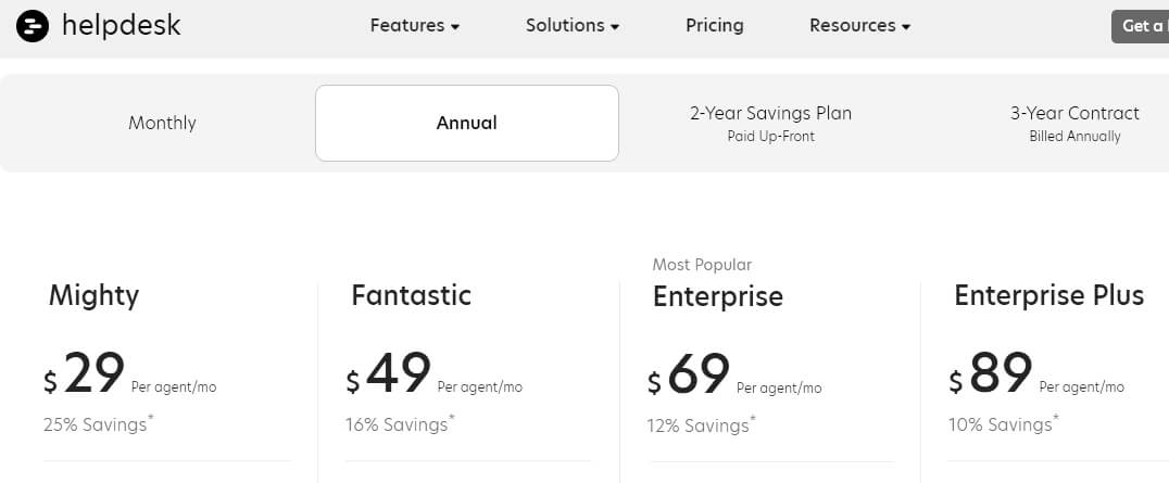 HappyFox pricing