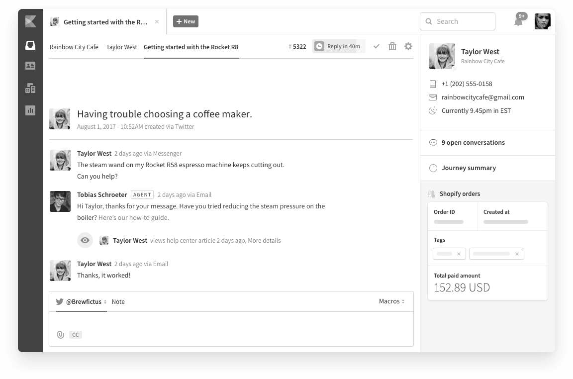 Kustomer alternatives and competitors