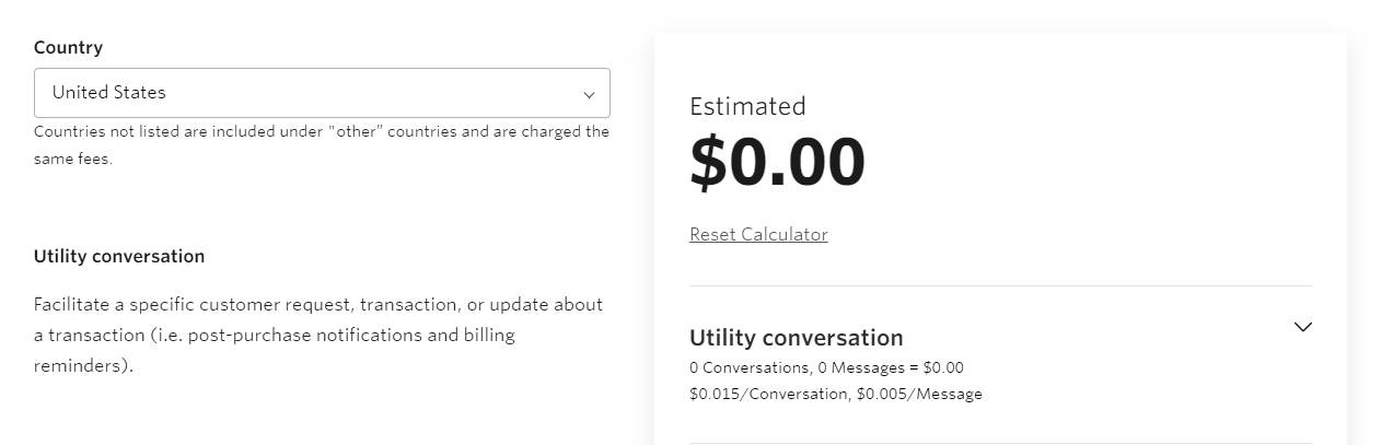 whatsapp chatbot pricing 