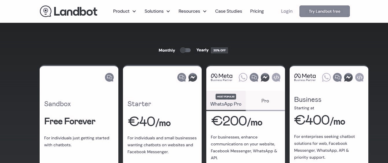 Landbot Pricing