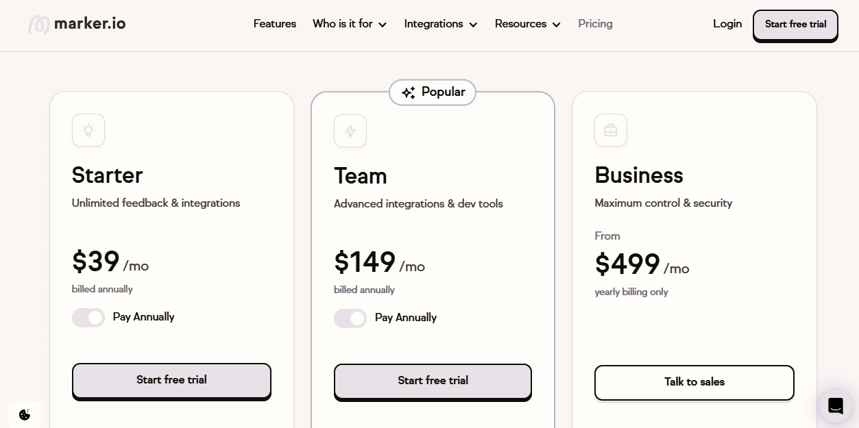 userback alternative Maker.io Pricing