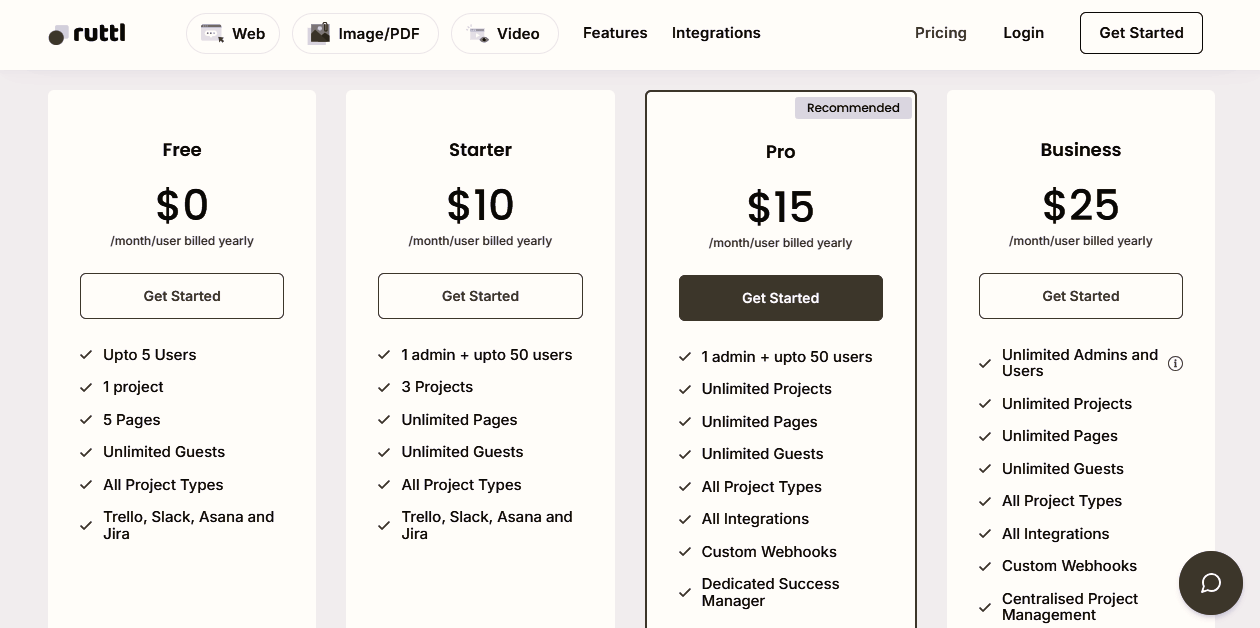 Ruttle Pricing