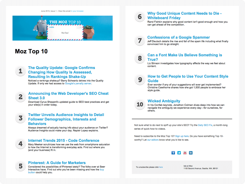 email newsletter tools
